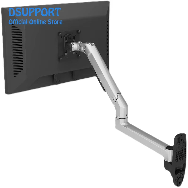 Wall Mount Ultra Long Aluminum Alloy Mechanical Spring Arm Monitor Support Full Motion Monitor Holder Mount Bracket