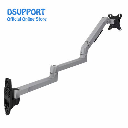 Wall Mount Ultra Long Aluminum Alloy Mechanical Spring Arm Monitor Support Full Motion Monitor Holder Mount Bracket