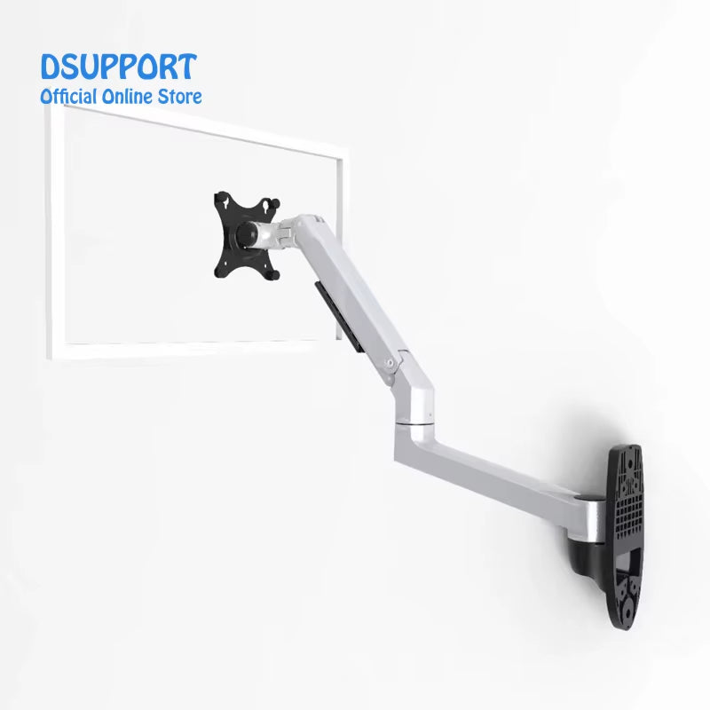 Wall Mount Ultra Long Aluminum Alloy Mechanical Spring Arm Monitor Support Full Motion Monitor Holder Mount Bracket