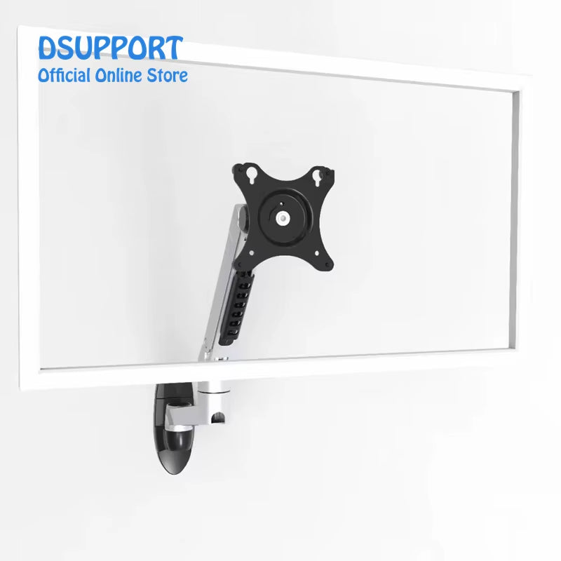 Wall Mount Ultra Long Aluminum Alloy Mechanical Spring Arm Monitor Support Full Motion Monitor Holder Mount Bracket